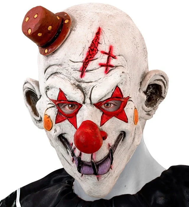 VOLLMASKE KILLER CLOWN MIT HUT