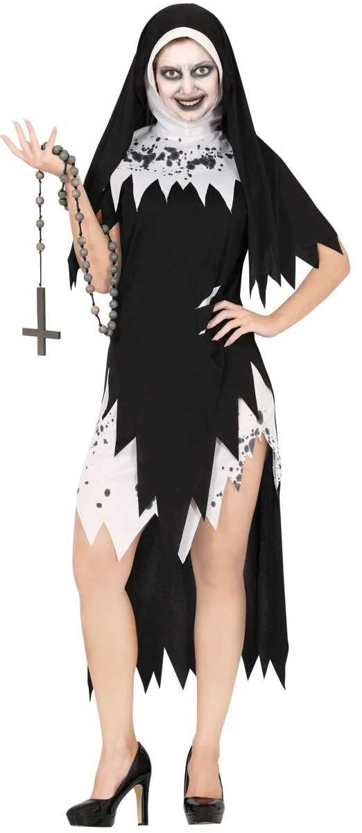 Halloween-Kostüm Schwarz-Weiß für Damen (Nicht-Kostüm)