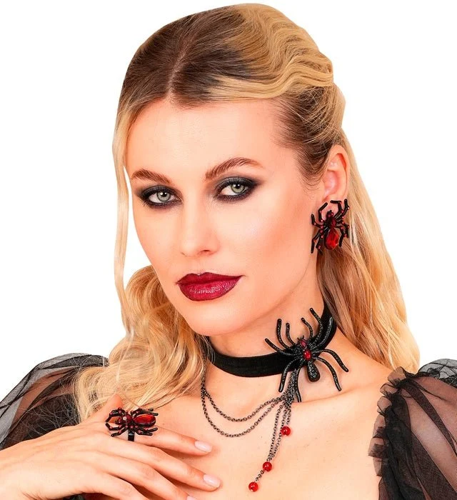 Halloween-Choker „Spinne“