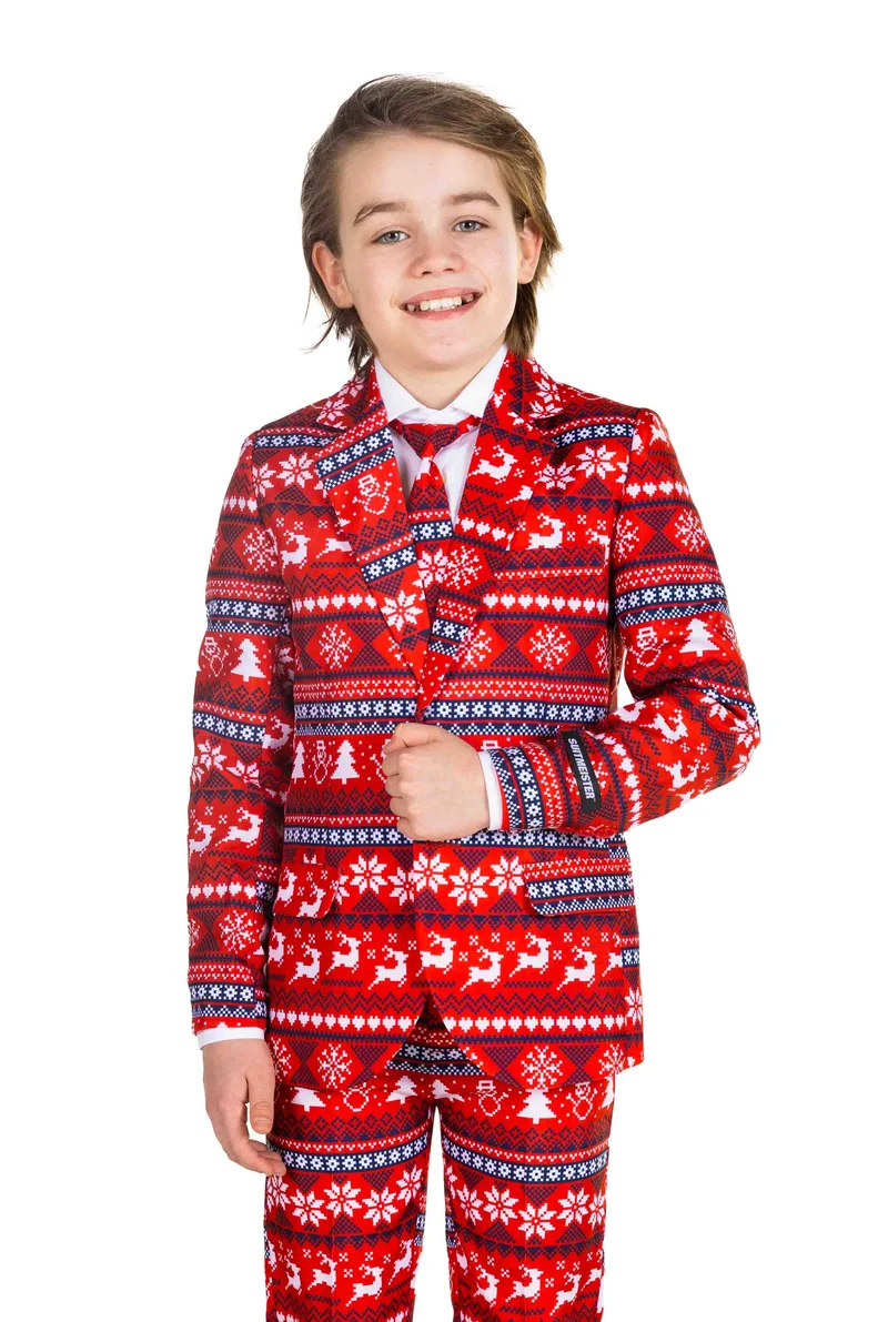 BOYS Nordic Pixel Red