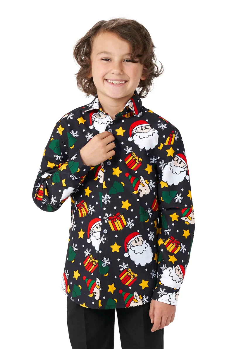 BOYS Santa Elves Black