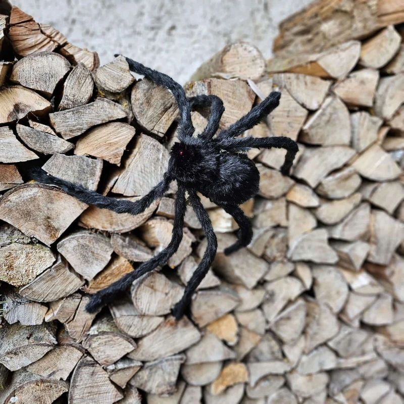 Gruselspinne mit LED Augen