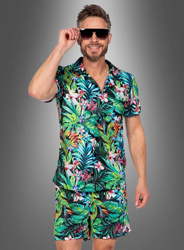 Tropisches Hawaii Set Hemd und Shorts