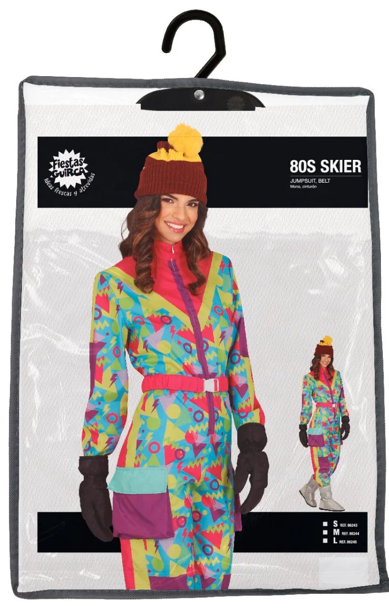 Neon 80S Skipak Blauw Geel Dames