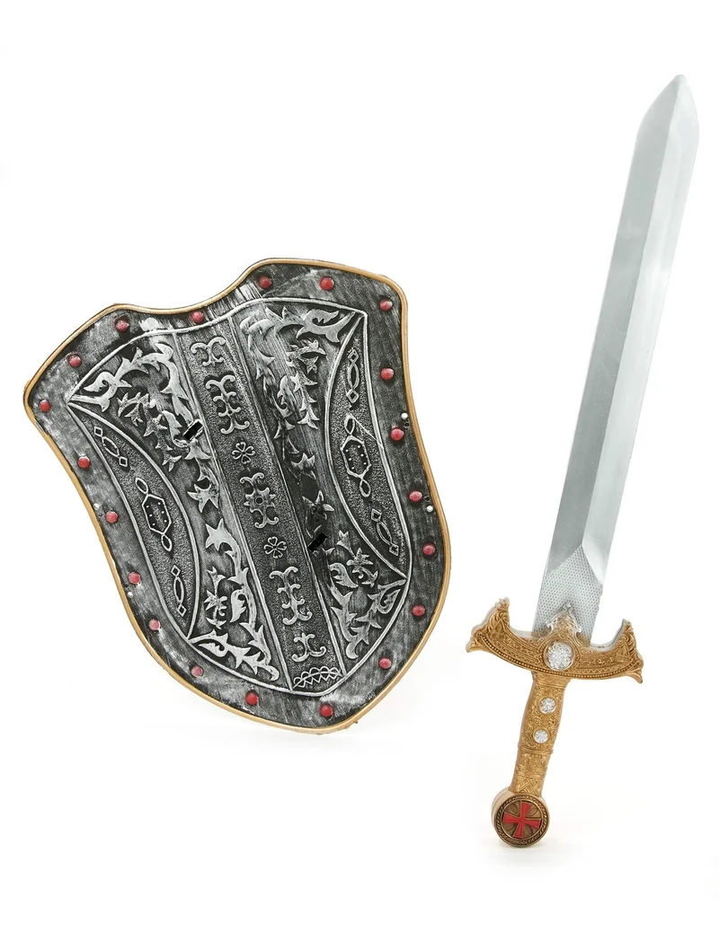 Mittelalter-Set mit Schild und Schwert