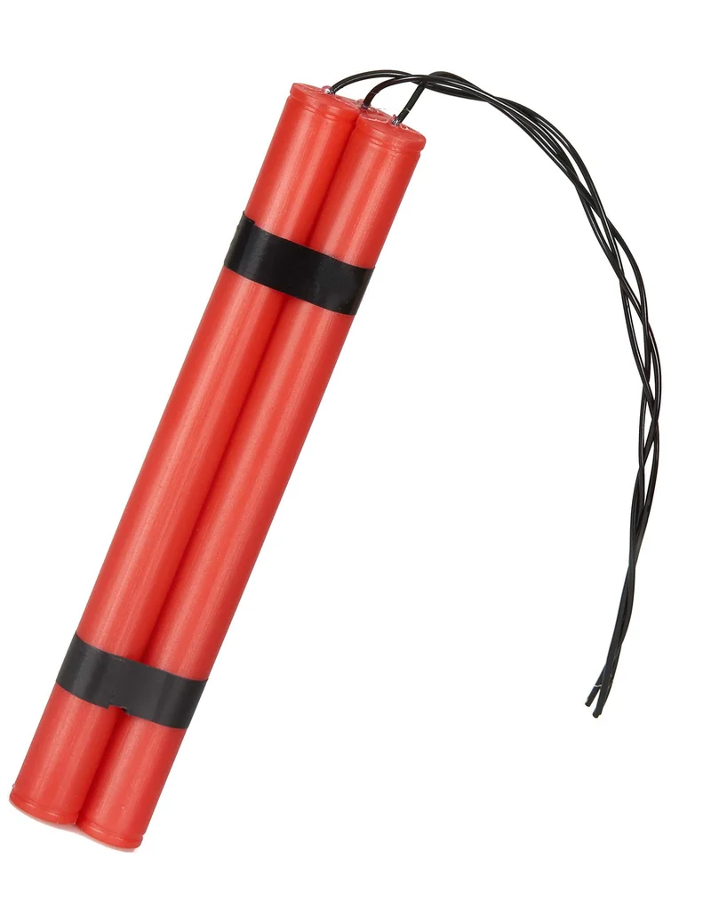 Dynamit-Stäbe Kostüm-Accessoire rot