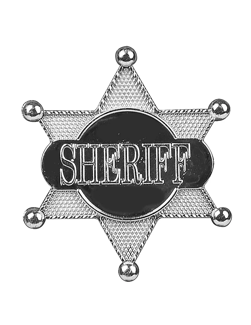 Silberner Sheriff-Stern