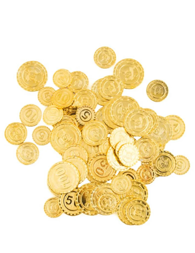 Piraten-Geld 50 Münzen gold