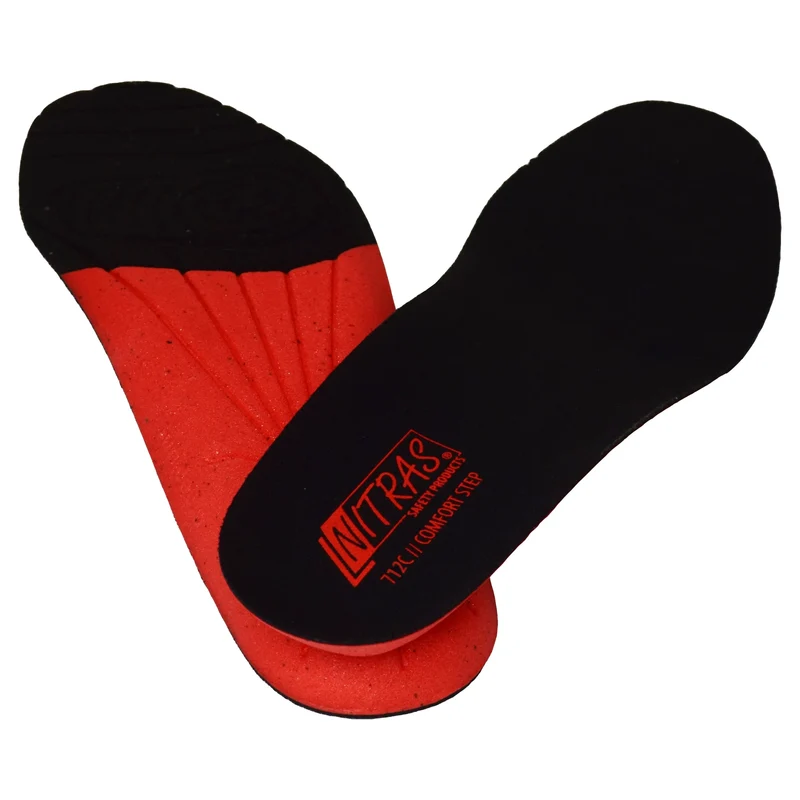 NITRAS COMFORT STEP, Einlegesohlen, schwarz / rot