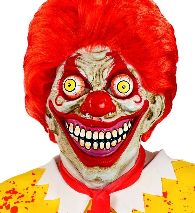 Clown-Maske mit wackelnden Augen