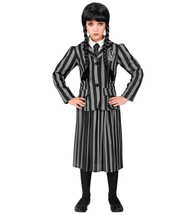 Wednesday Adams Mädchen Kostüm Kind