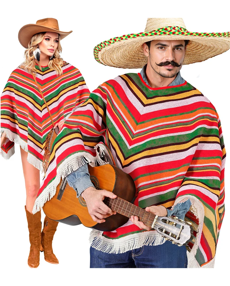 Mexikaner Fransenponcho