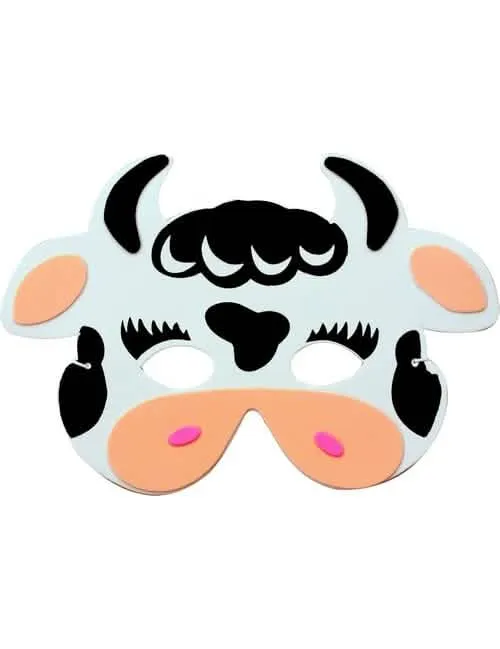 Tierische Kuh-Maske für Kinder
