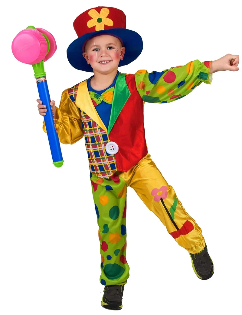 Kinder Clownkostüm für Jungen bunt