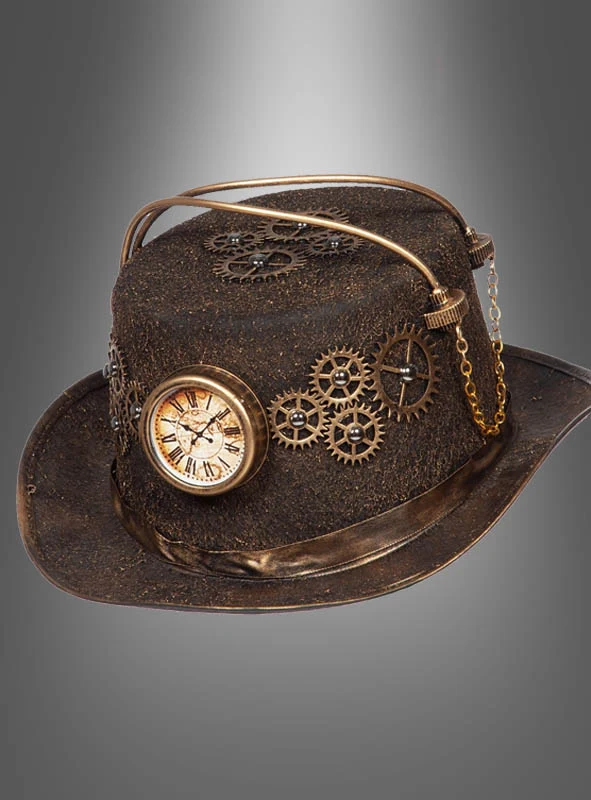Steampunk Zylinder rost-gold