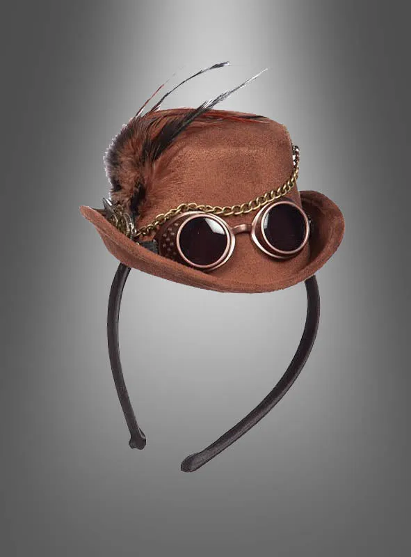 Steampunk Mini Zylinder mit Brille
