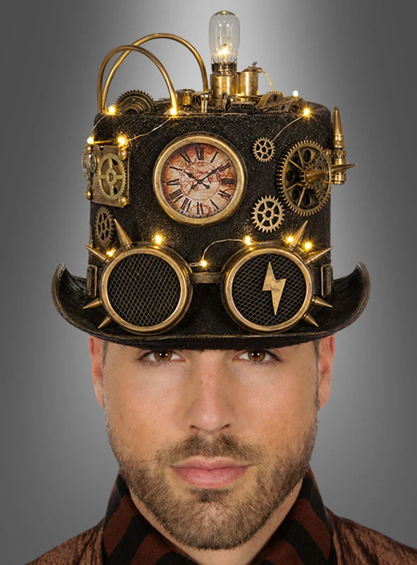 Steampunk Zylinder mit Licht
