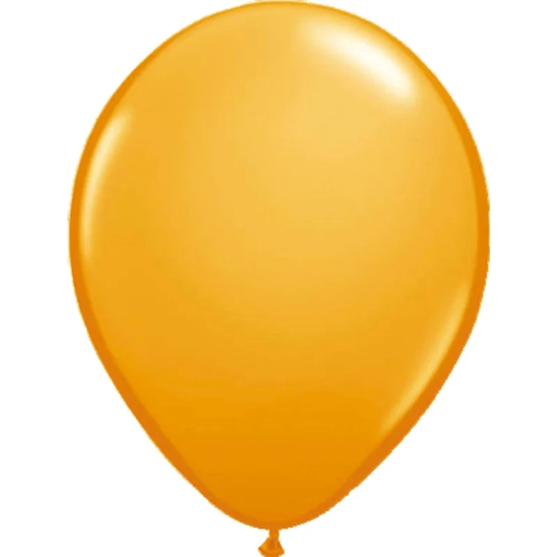 Orangefarbene Latexballons Basic, 30 cm, 10 Stück