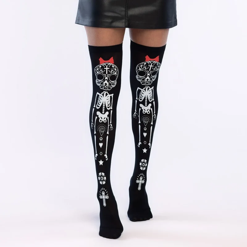 Dia De Los Muertos Strümpfe Skelett