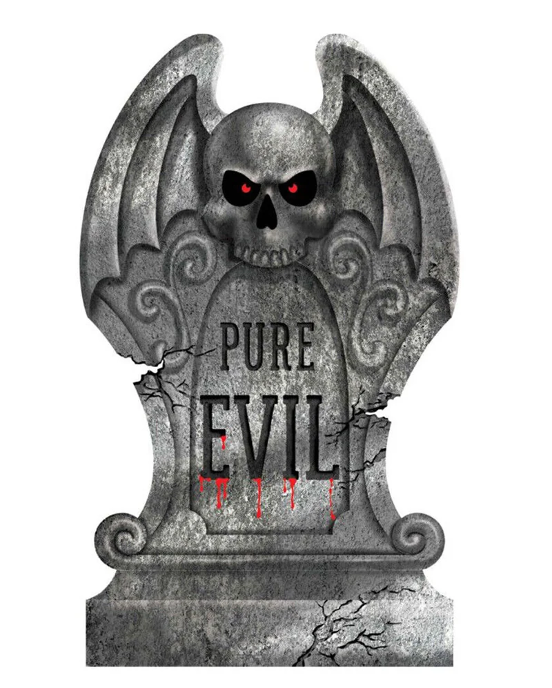 Halloween Grabstein "Pure Evil" 56cm