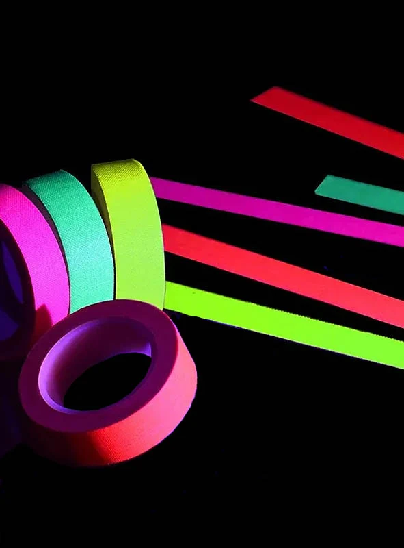 Neon Tape Deko Klebeband 80er 4x 5 Meter Set