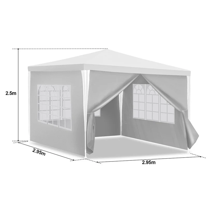 Pavillon 3x3 Meter Partyzelt Gartenzelt Pergola wasserdicht Partyzelt Luxus
