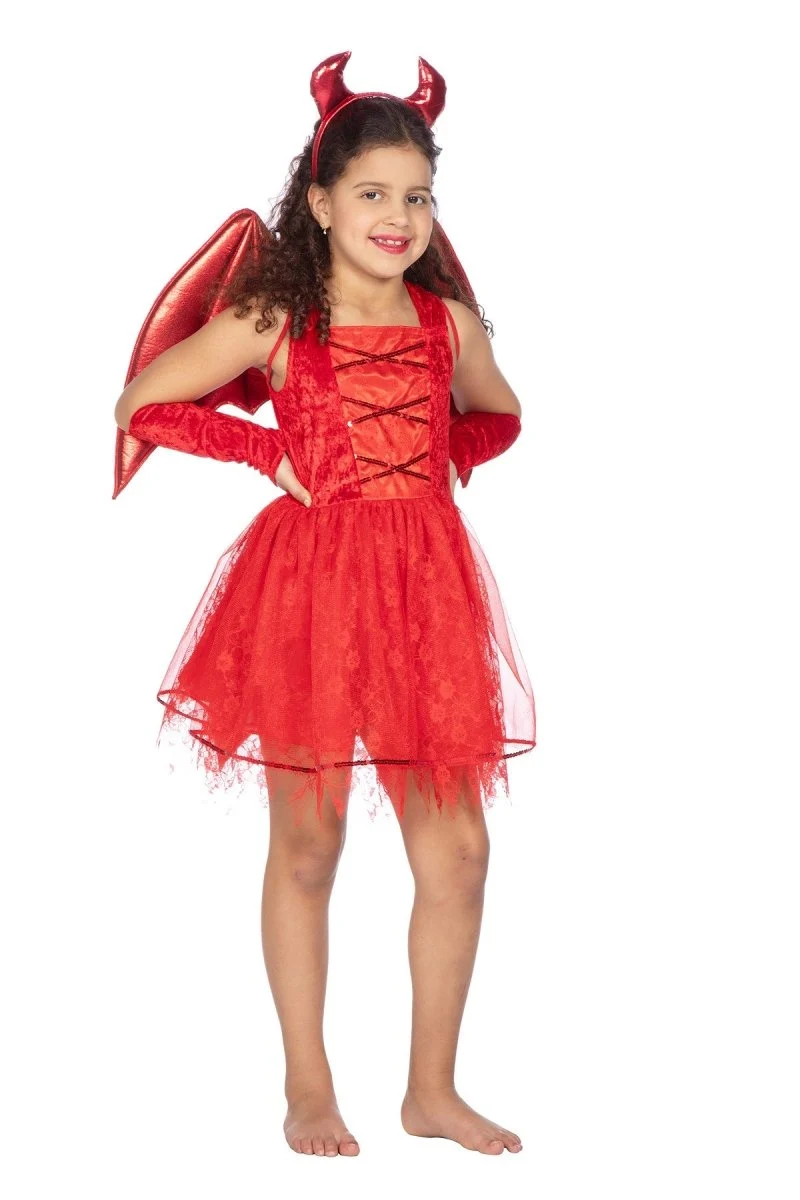 Devil Dress Red Girl 3 Stück