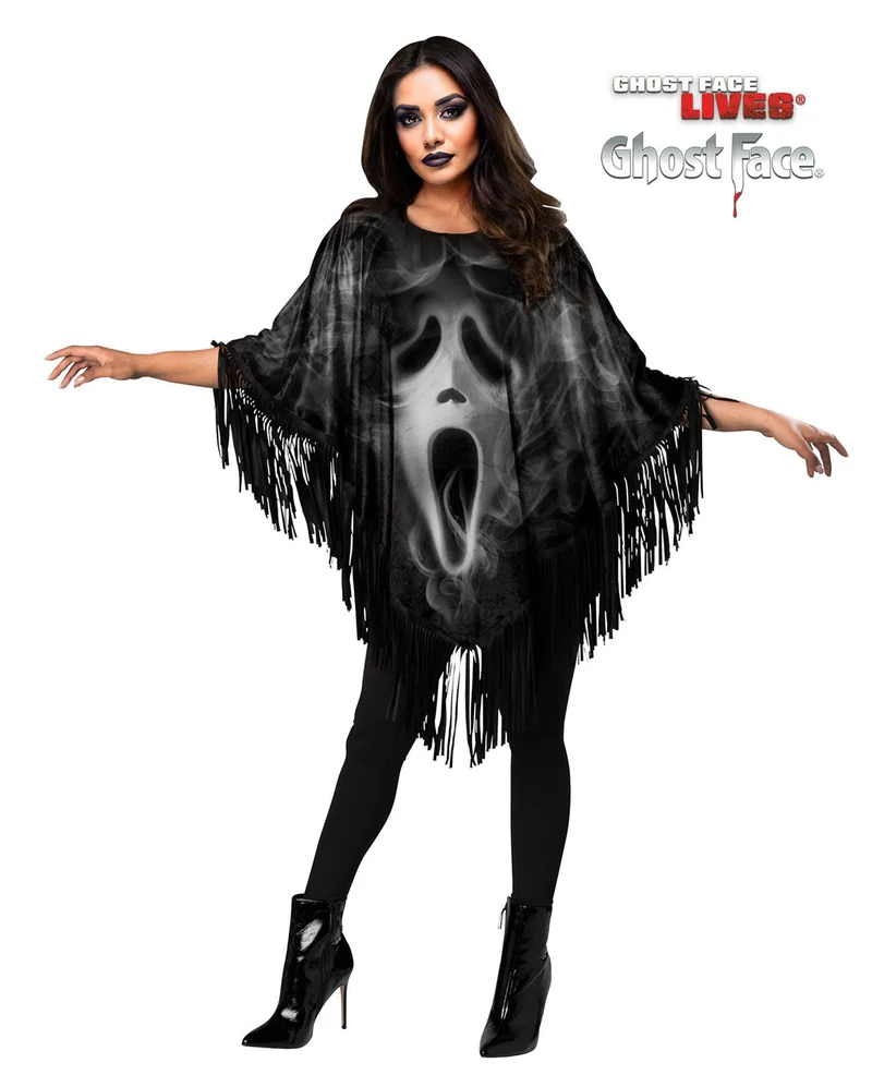 Scream Ghostface Fransen-Poncho