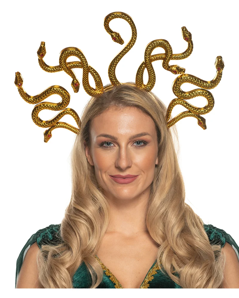 Goldener Medusa Schlangen Haarreif