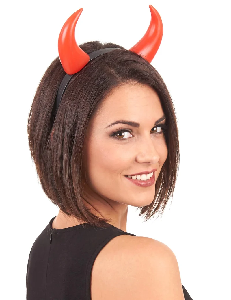 Rote Halloween-Hörner für Erwachsene