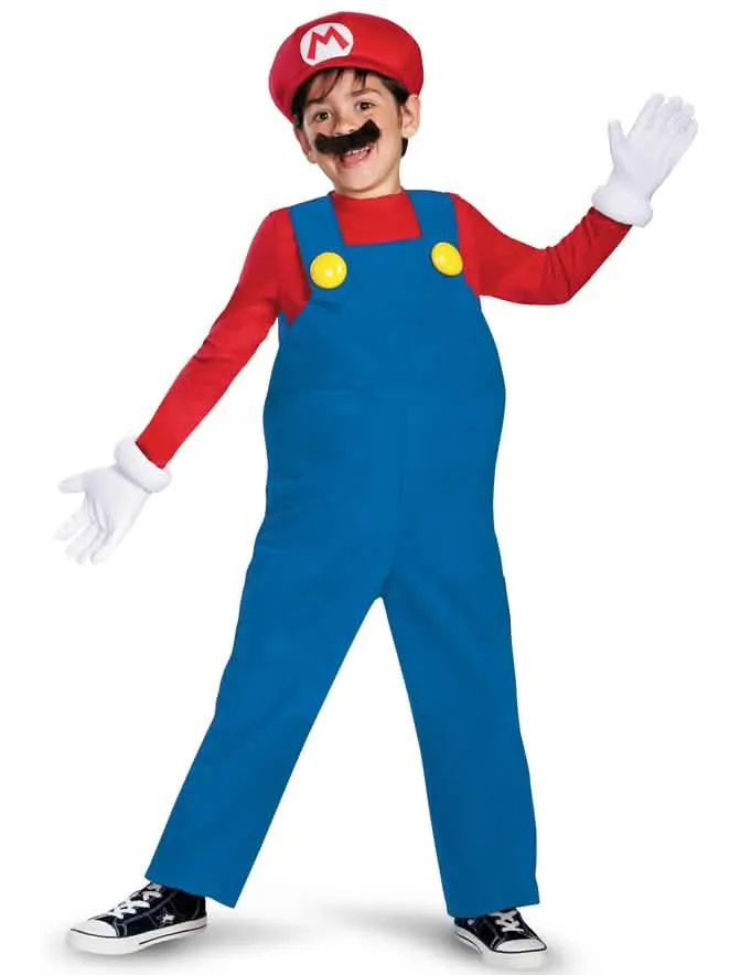 Kostüm Mario™ für Kinder 5-teilige Deluxe Ausführung