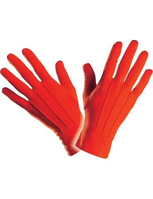 Kurze rote Handschuhe für Erwachsene