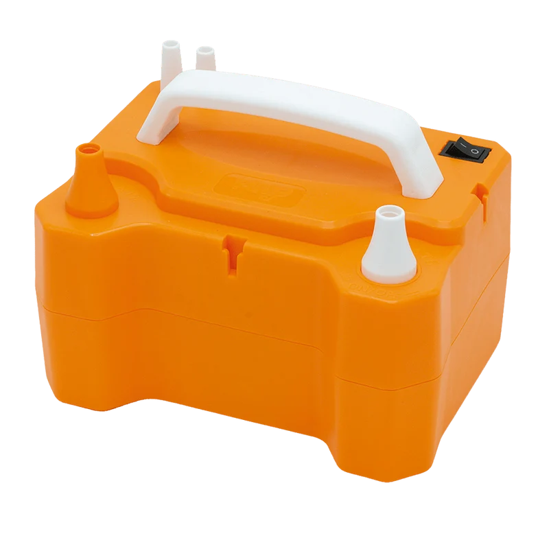 Orangefarbene elektrische Ballonpumpe, 600 Watt