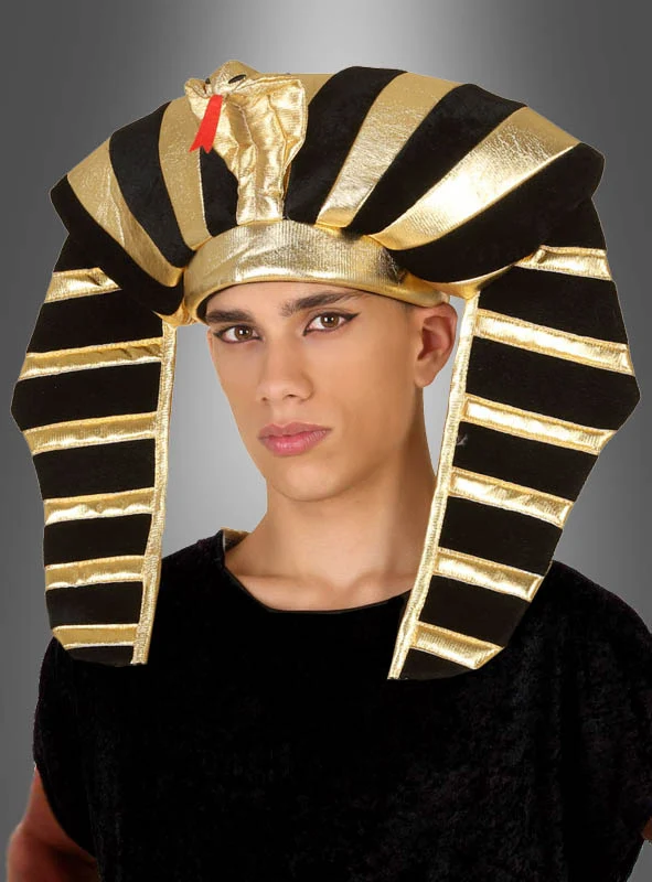 Ägyptischer Kopfschmuck schwarz-gold
