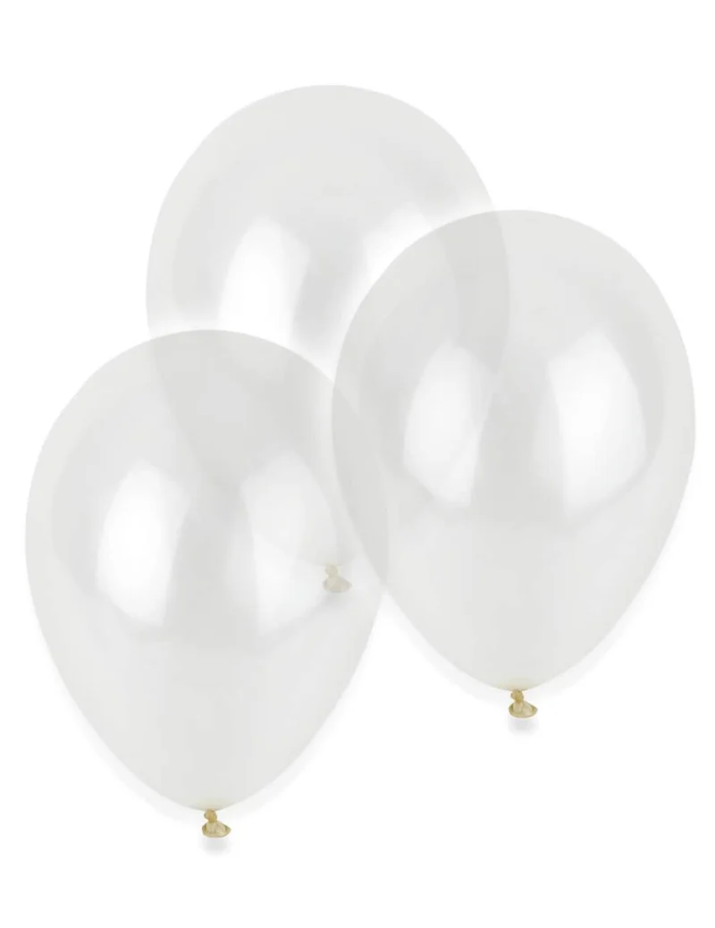 12 transparente Luftballons