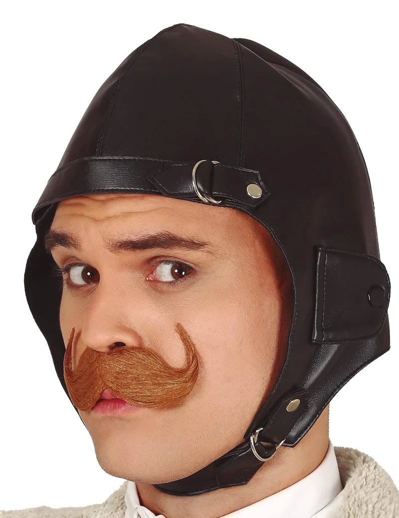 Pilotenmütze schwarz für Erwachsene