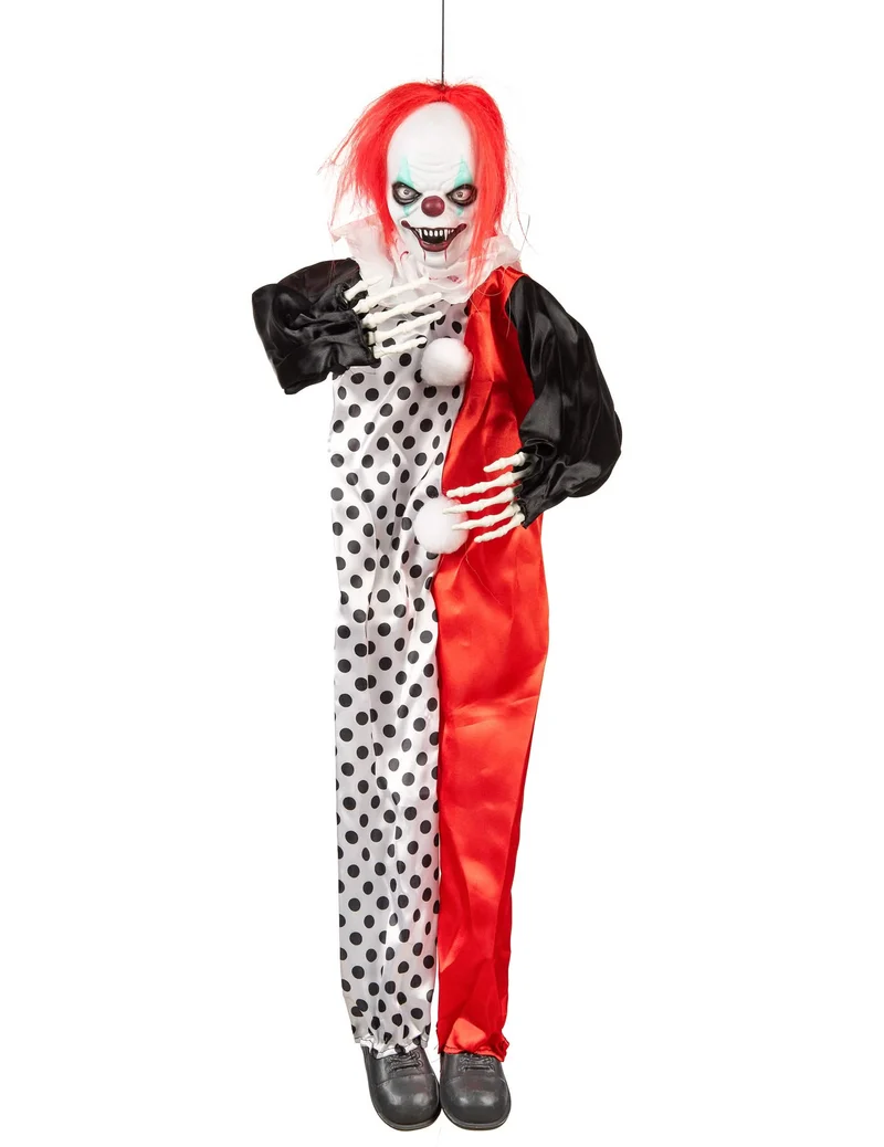 Mörderische Clown Dekofigur leuchtend 90 cm