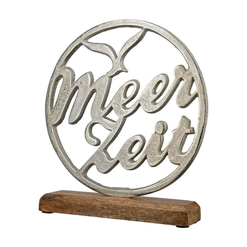 Deko-Kreis Meerzeit Aluminium