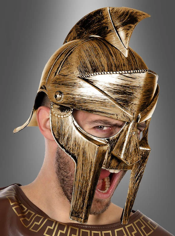 Antiker Römerhelm goldfarben