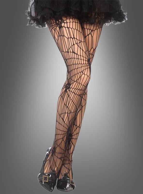 Deluxe Spinnen Strumpfhose schwarz