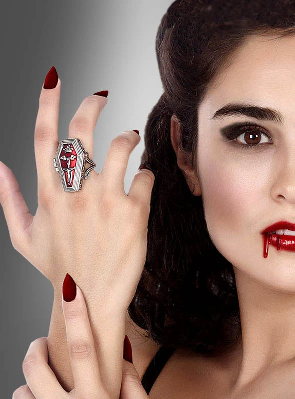 Giftring in Sargform für Vampire