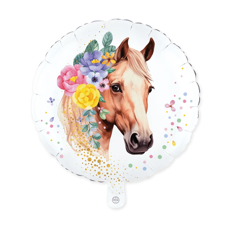 Pferd-Heliumballon, leer, 46 cm