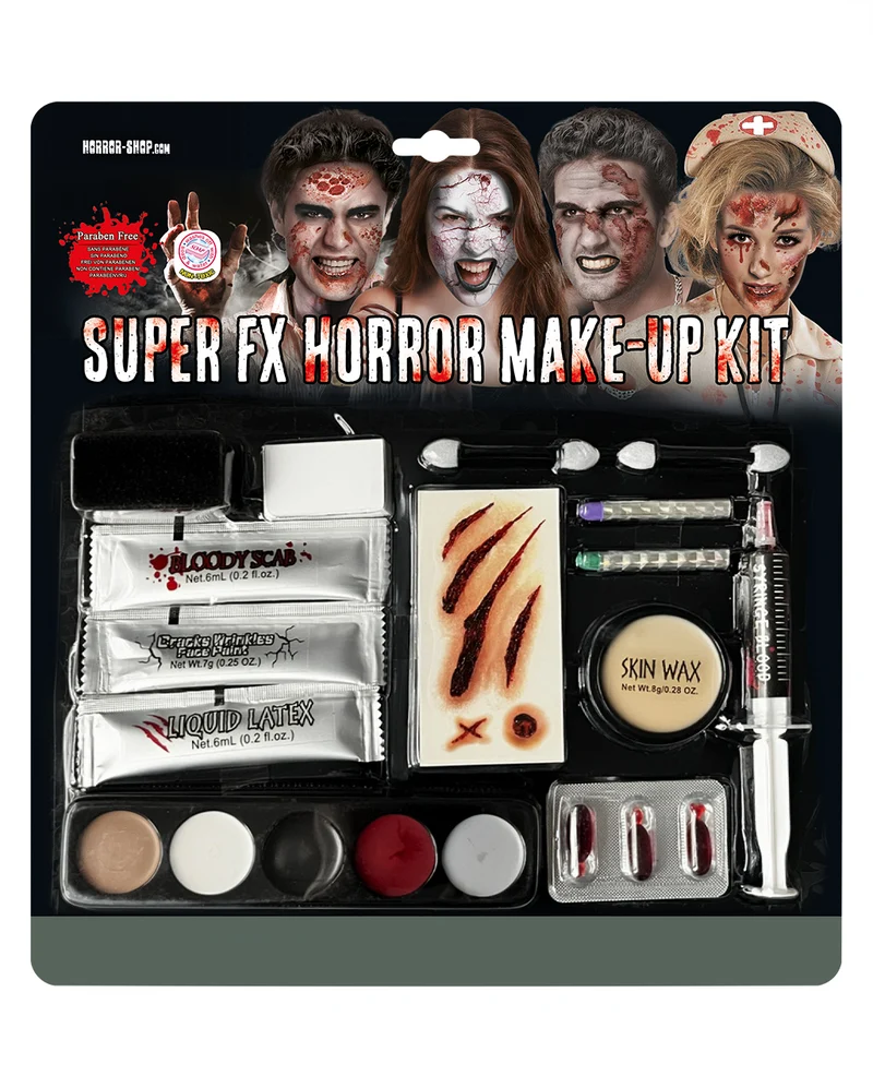 20-tlg. Super FX Horror Make-up Set