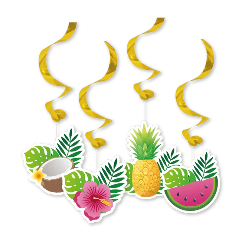 Hawaii-Hängespiralen, 4 Stück