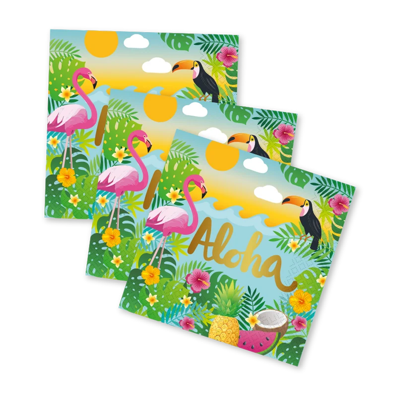 Hawaii-Servietten „Aloha“, 33 cm, 20 Stück