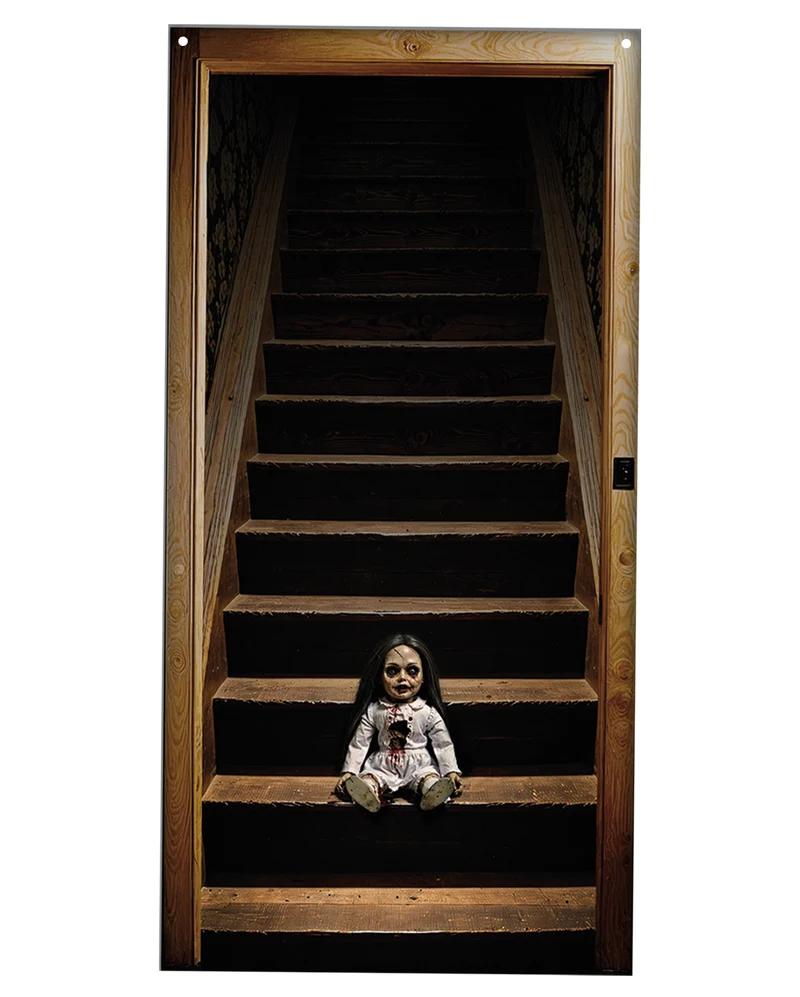 Tür & Wanddeko mit Haunted Doll Motiv 98x200cm