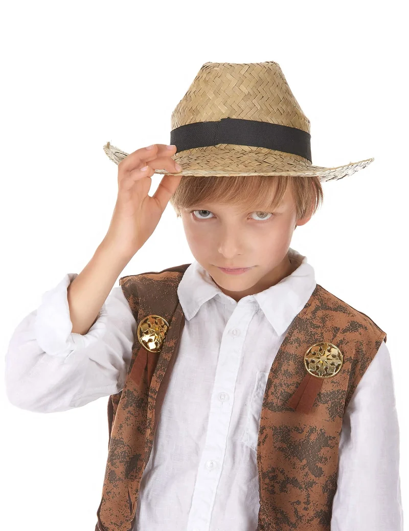 Strohhut Cowboy für Kinder