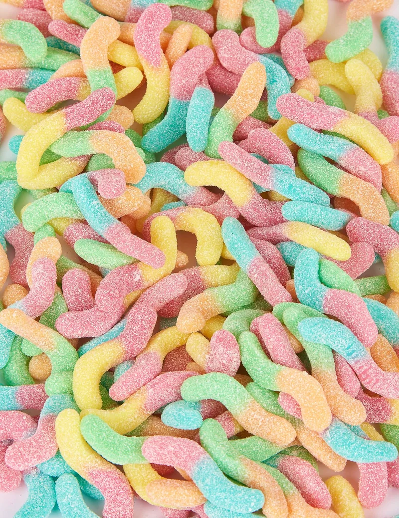Leckere Bonbon-Würmer 1000g-Beutel