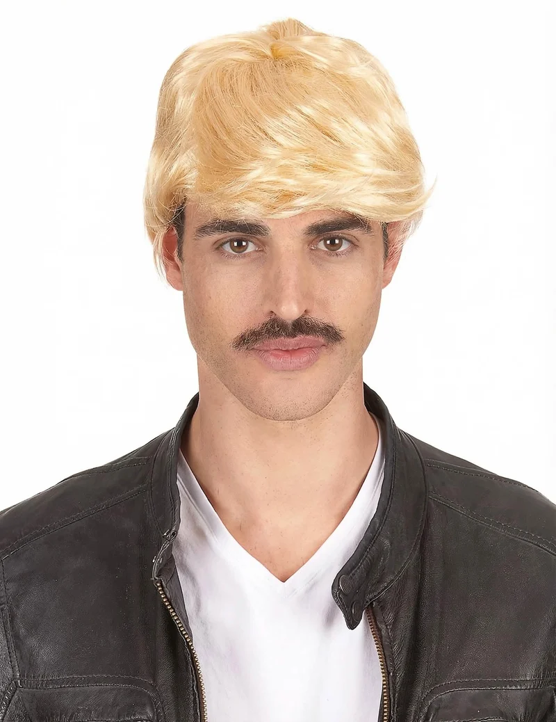 Blonde Kurzhaar-Perücke für Männer