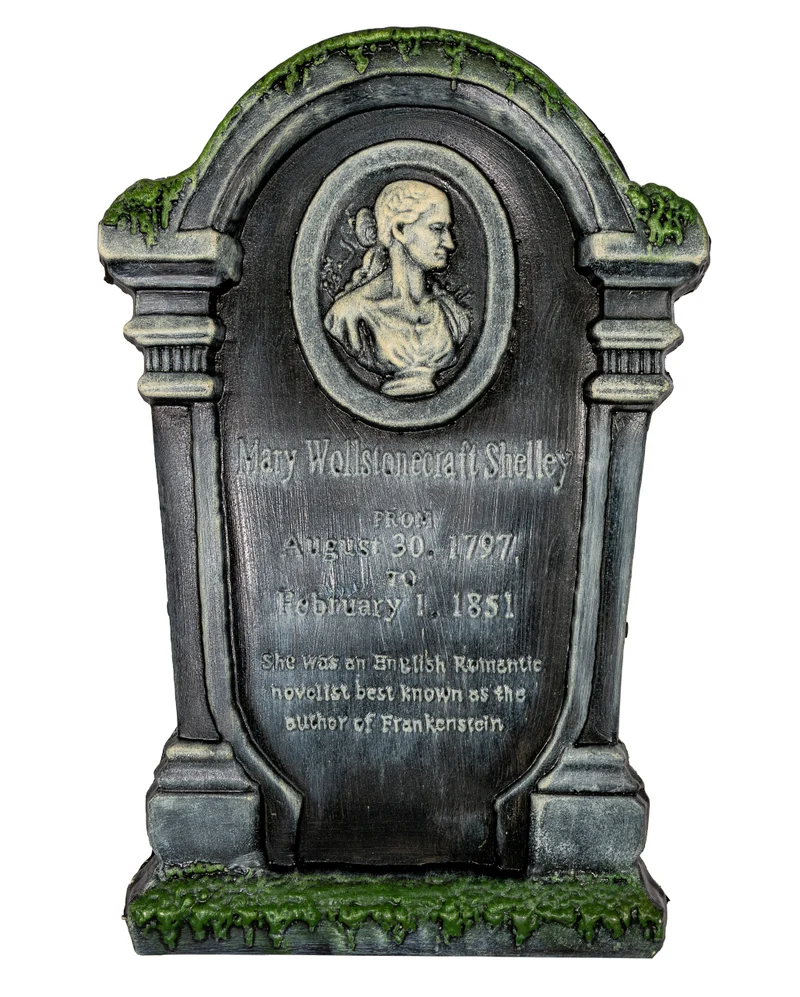 M. Shelley Halloween Grabstein mit Erdspieß 53cm
